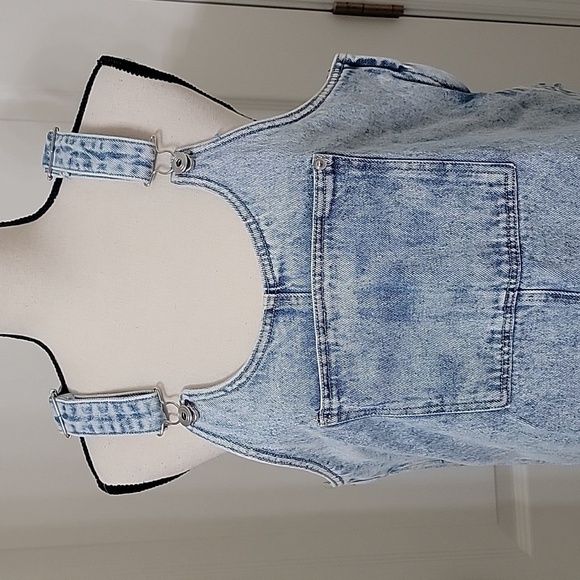 RE generation Size M Denim Overall Dress, Stone Wash, Gently Used Condition - Picture 2 of 15